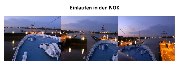 Einlaufen in den NOK, Nordostsee-Kanal,...