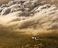 Wolkengebirge über der Stadt Salzburg