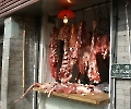 Blick zur Fleischerei in China