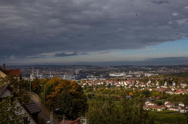 Sicht von Stuttgart-Rotenberg