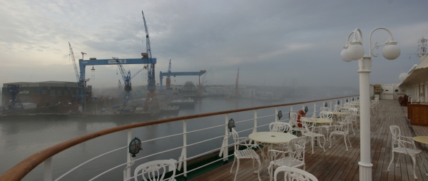 Einlaufen in den Kieler Hafen...