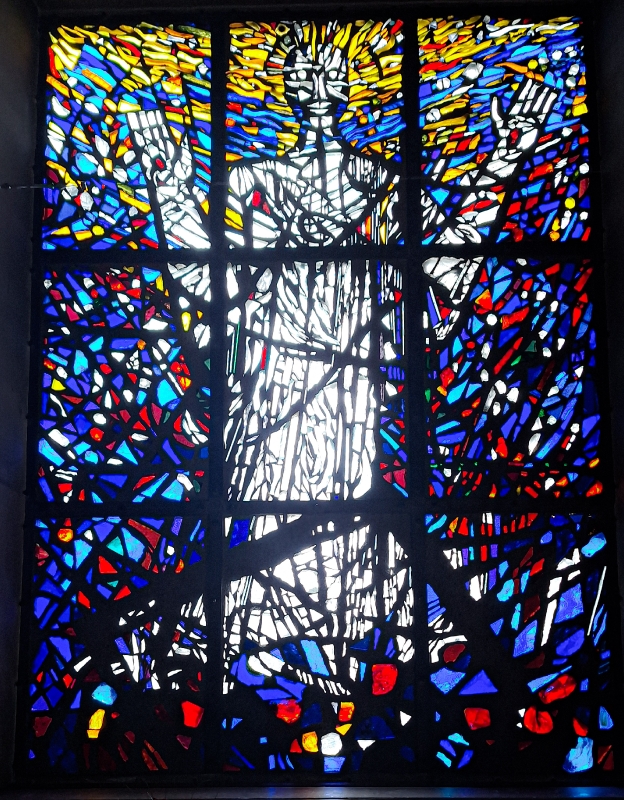 Fenster in der evang. Kirche in Scheidegg /Allgäu