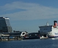 Kieler Hafen mit Fährschiffen...