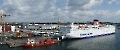 Panorama vom Westkai der Stadt Kiel