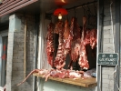 Blick zur Fleischerei in China