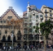 Berühmte Häuser-Fassade in Barcelona...