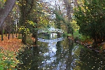 Herbstlicher Schloßgarten Blankensee im brandenburgischen Landkreis Teltow-Fläming