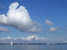Panorama an der Ostsee mit Wolken
