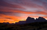 Sonnenaufgang auf der Seiser Alm