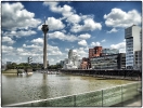 Wolken über Düsseldorf  im Medienhafen
